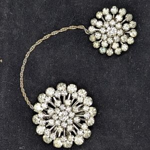 Dazzling Crystal Linked Brooch